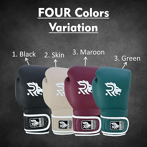 Miniatura 2 de Smash Series - Guantes de boxeo de cuero para hombres y mujeres, guantes de entrenamiento de sparring kickboxing MMA Muay Thai y bolsa pesada