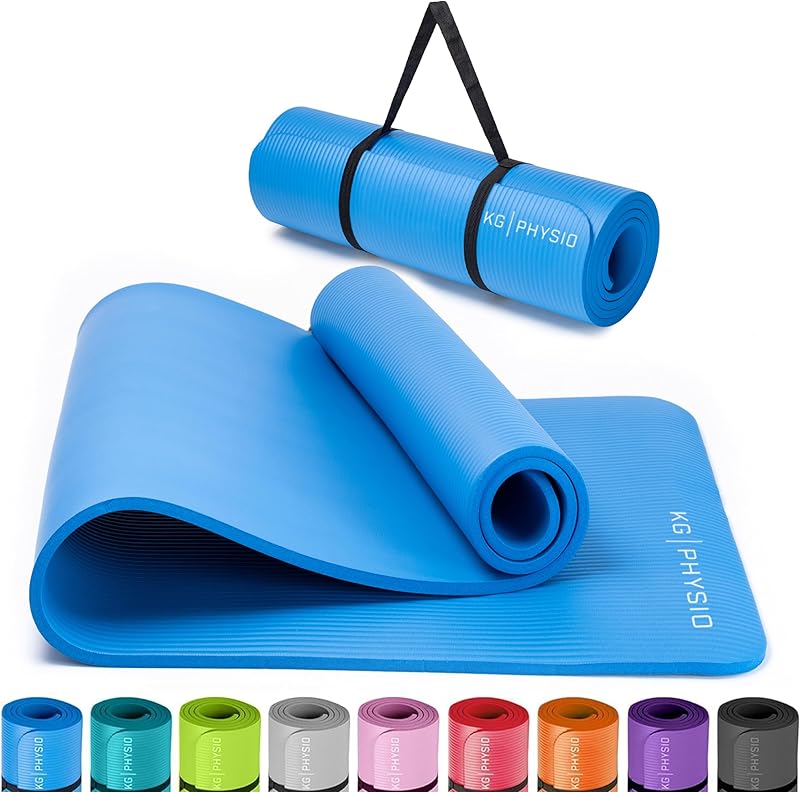 Yoga Mat - Tapis Yoga Antidérapant avec Sangle de Tapis de Yoga Incluse - 183 cm x 60 cm x 8 mm Tapis de Sport Fitness a la Maison Extra Épais.