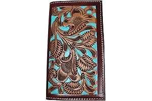 CHALLENGER Western Rodeo Checkbook Wallet for Men