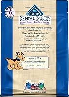 Vista 2 de Blue Buffalo Dental Bones - Golosinas dentales naturales grandes para masticar para perros, (50 libras y más), bolsa de 12 onzas