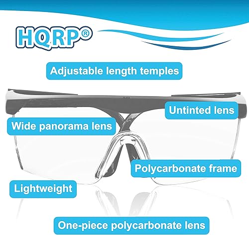 Miniatura 4 de HQRP Gafas de seguridad con protección UV para salón de belleza de uñas, clínica dental, cirugía, laboratorio de patología, clínica médica,