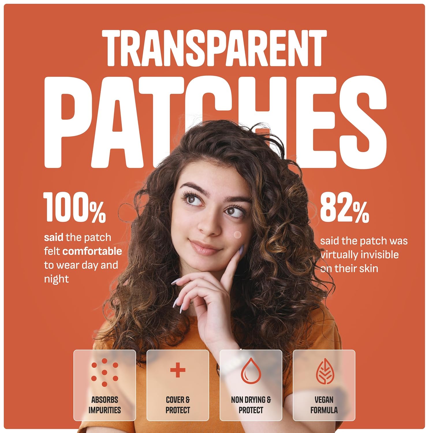 Pimple Patches for Face – Day & Night Acne Patches for Fast Healing, Skin Clarity – Invisible Hydrocolloid Patches, Waterproof Spot Treatment – All Skin Types Zit Patches of 60/120/180