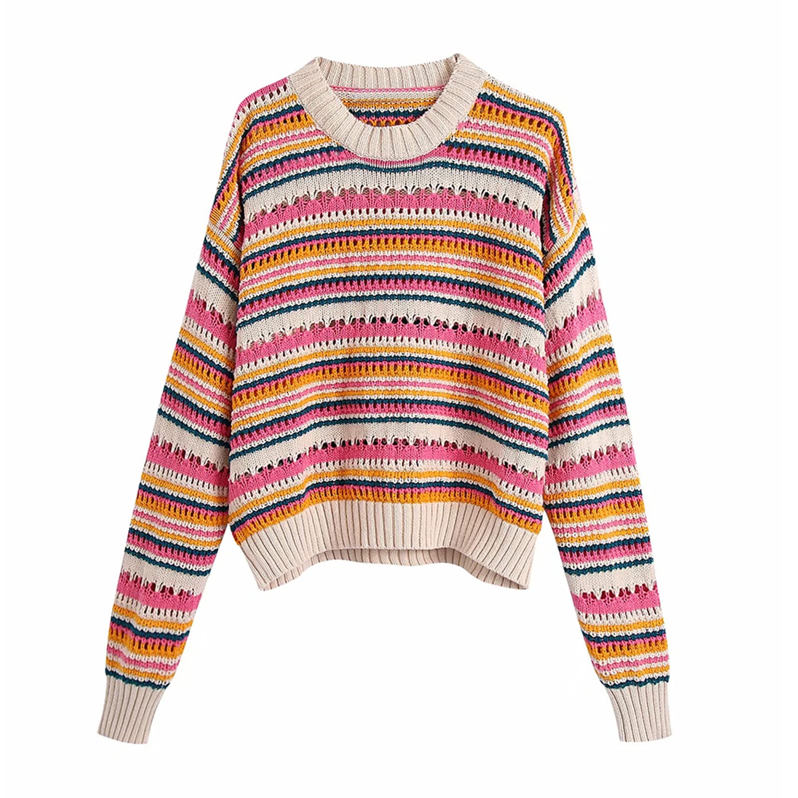 chompa cuello redondo mujer