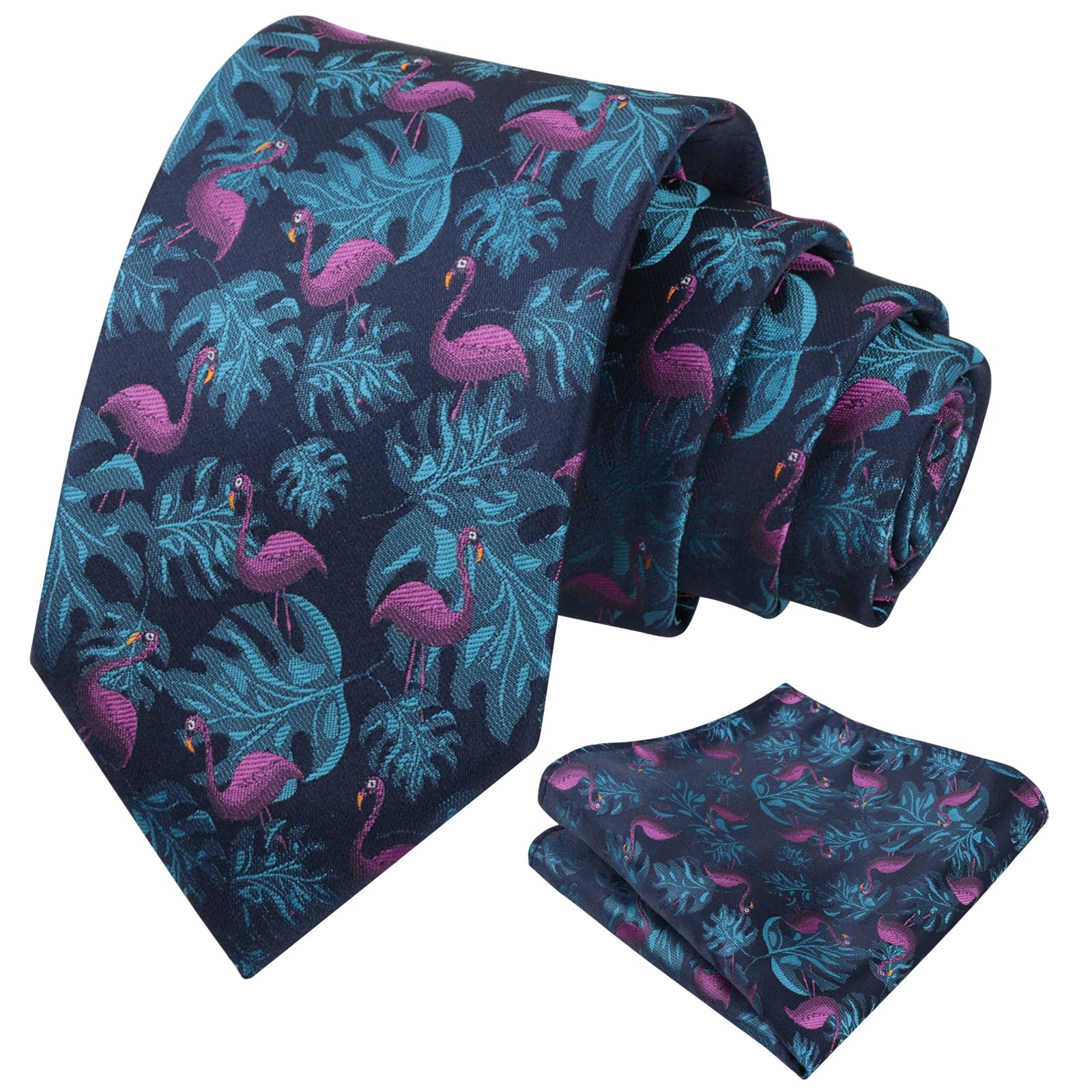 Alizeal Mens 3.15'' Gradient Novelty Tie Set with Pocket Square