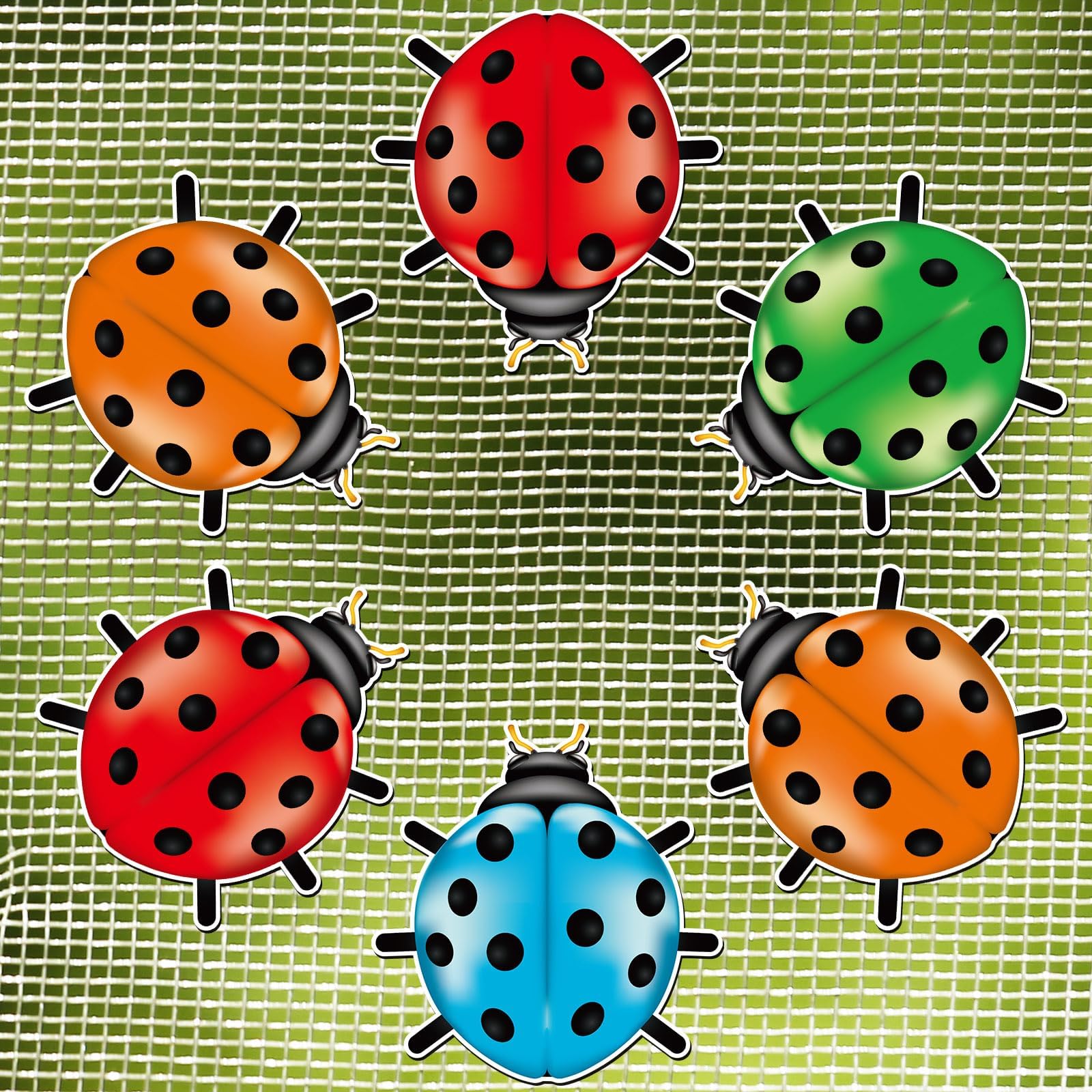 6 Pcs Butterfly Screen for Fridge Decorative Double