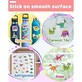 Benresive Reusable Sticker Books for Kids 2-4, Sticker Books for Toddlers 1-3 2-4, Toddler Travel Toys Activities Crafts Gifts - Dinosaur