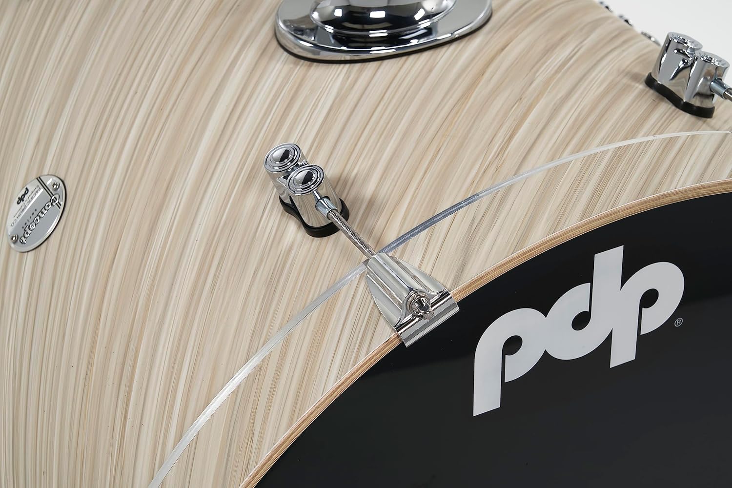 Pacific Drums & Percussion PDP Concept Maple 4-Piece Fusion, Twisted Ivory Drum Set Shell Pack (PDCM20FNTI), 8x10 & 9x12 Tom,14x14 Floor Tom, 16x20 Kick Drum
