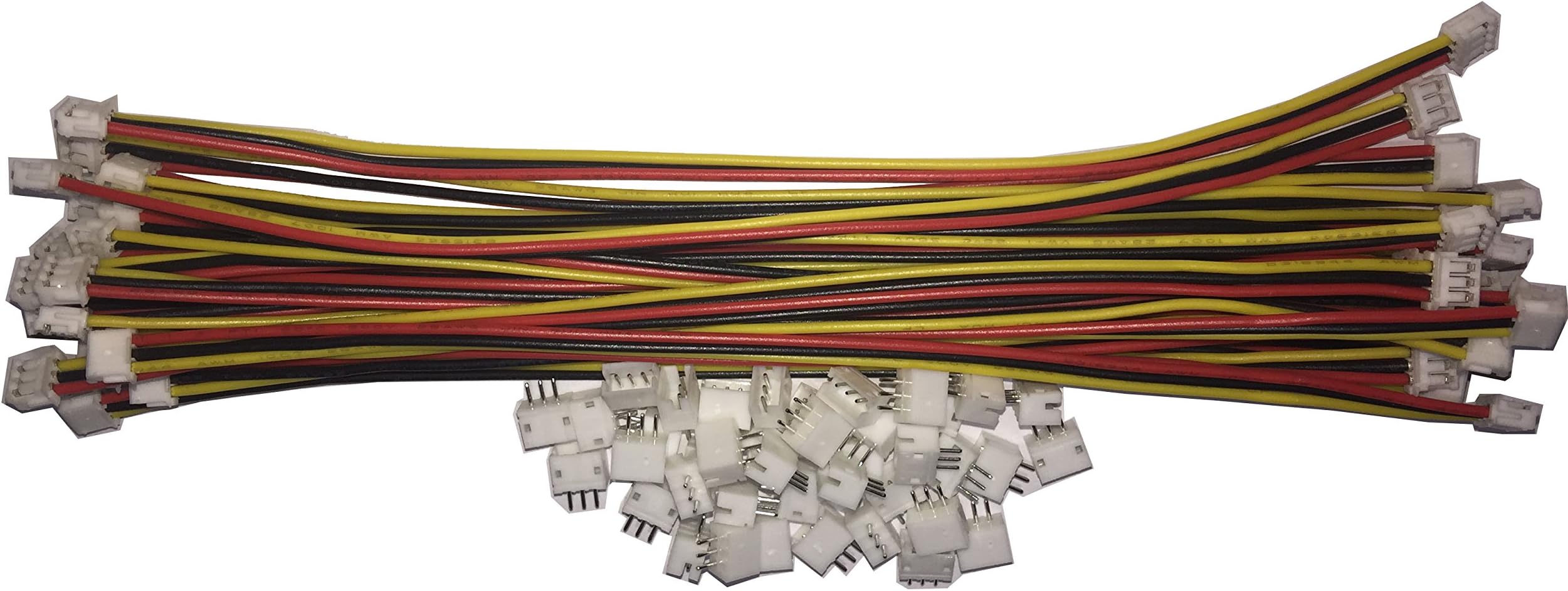 20 PCS 3 PIN 1.25mm Female Connector on Both Side - 150mm 1571 28 AWG & 40 PCS 3 PIN 1.25mm Male Connector