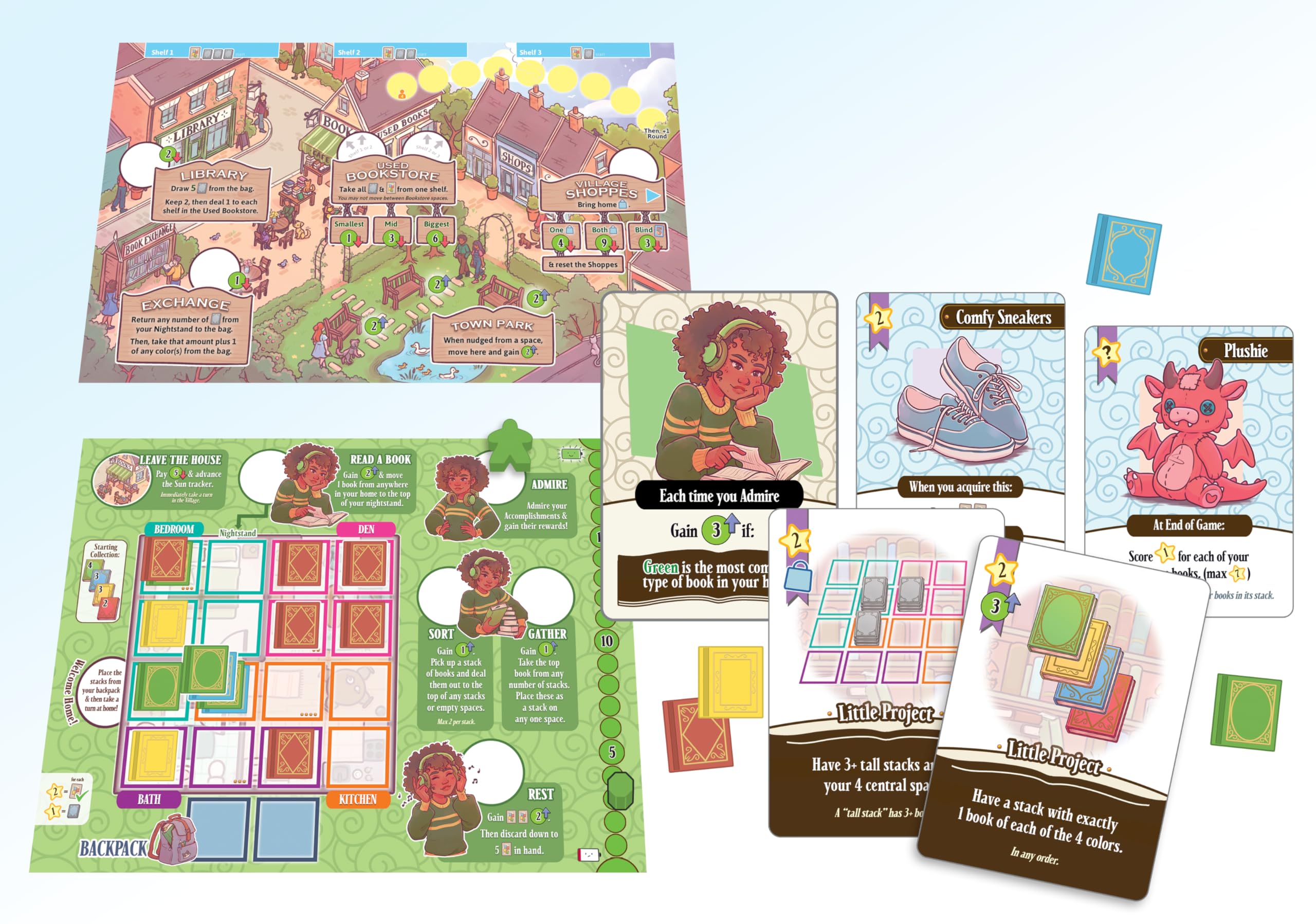 A Place for All My Books – Cozy Strategy Board Game of Book