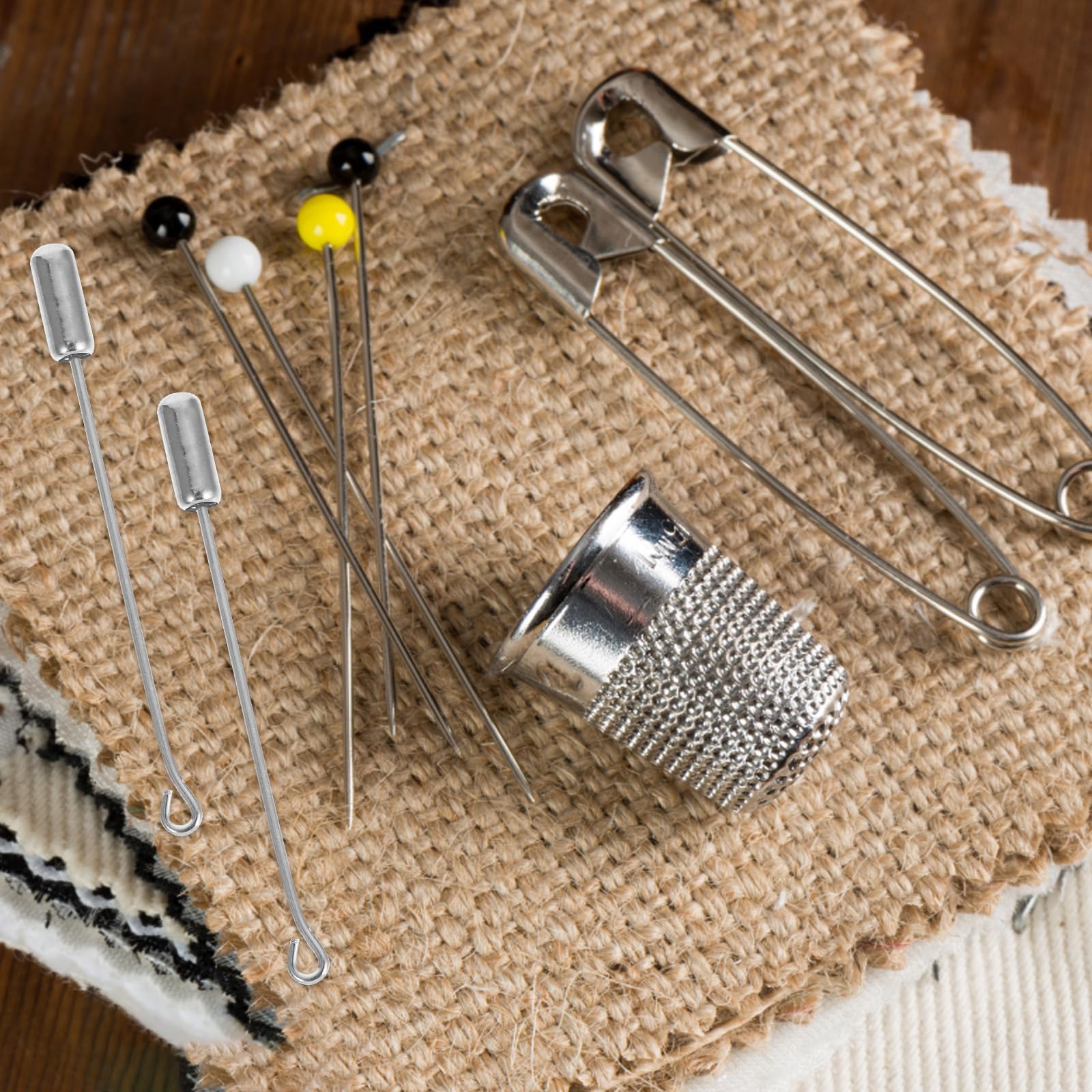 SEWACC 400 Unidades Broches para Manualidades en Acero Inoxidable Plata, Imperdibles Pequeños de 5cm para Joyería y Costura, Accesorios de Moda para Ropa y Trajes