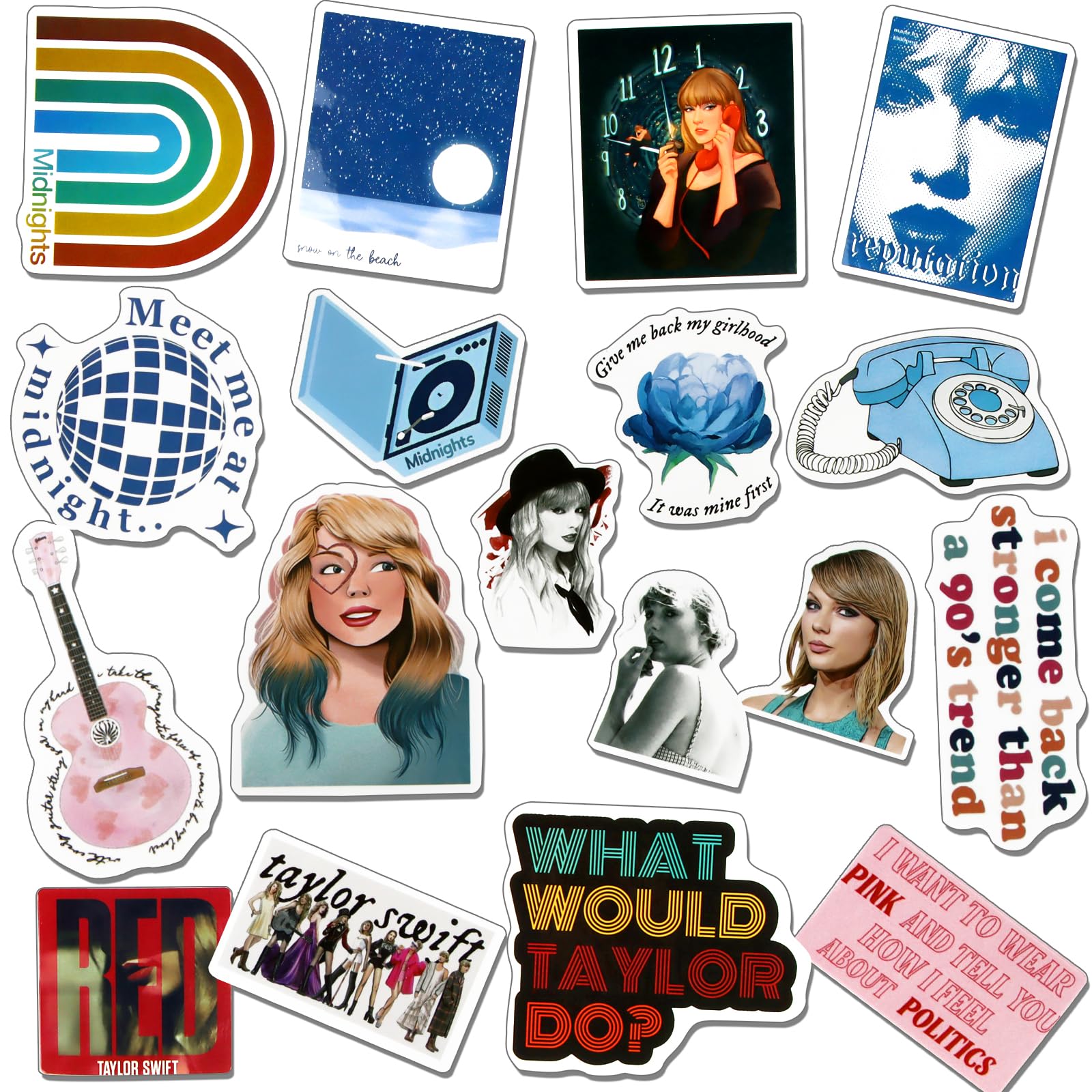 Sticker Bluey Tay-lor - Set 100 Adesivi Impermeabili, Per Valigie, Laptop, Skateboard E Frigoriferi - Foto 5