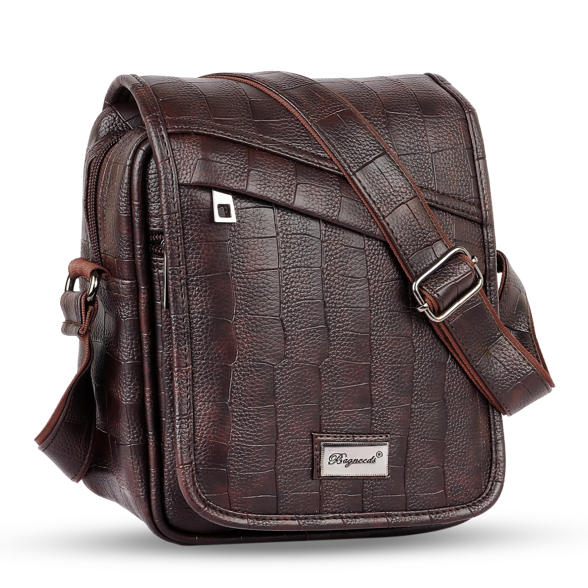 bagneeds Croco PU_Leather Men & Women Sling Bag-picture-11