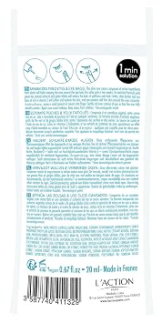 L'Action Paris All In One Eye Bag Minimiser, Natural Plant Based Cream Minimises Tired Skin and Eye Bags, Vitamin E Softens and Hydrates, Youthful Complexion, 20ml