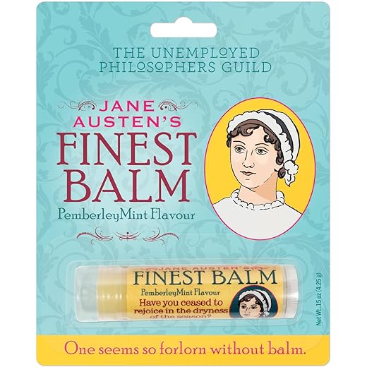 Jane Austen's Finest Balm, Lip Balm Tube, Peppermint Flavored - Cruelty-Free and Made in the USA from Natural and Imported Ingredients