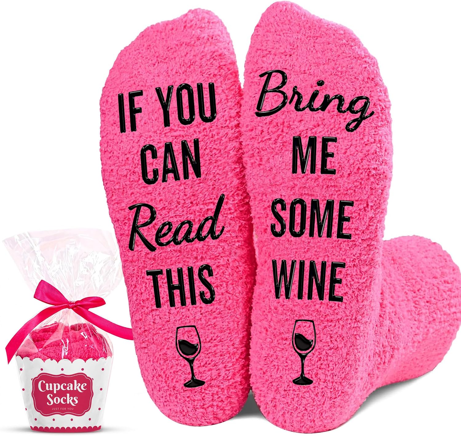 VICRAZY Wine Gifts for Men, Women - Funny Socks - Gifts for Lovers - Stuff, Stocking Stuffers