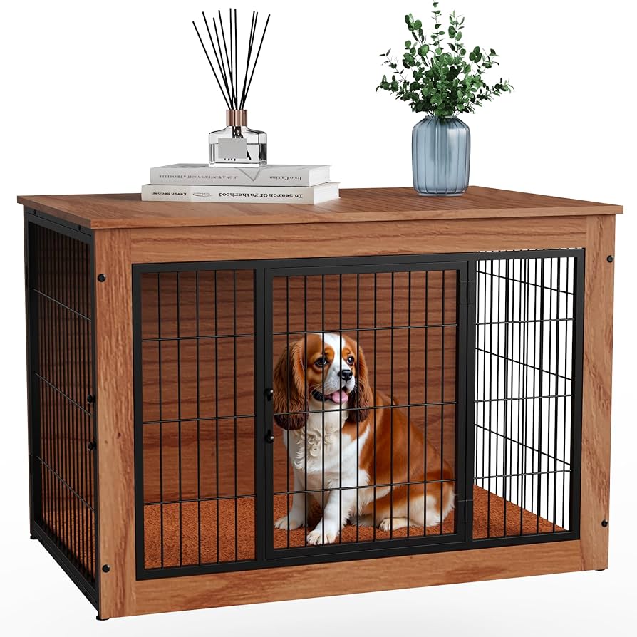 ペットゲージ　Alebert Amazon.co.jp: Alebert 犬 ケージ ペットケージ 木製家具調 犬