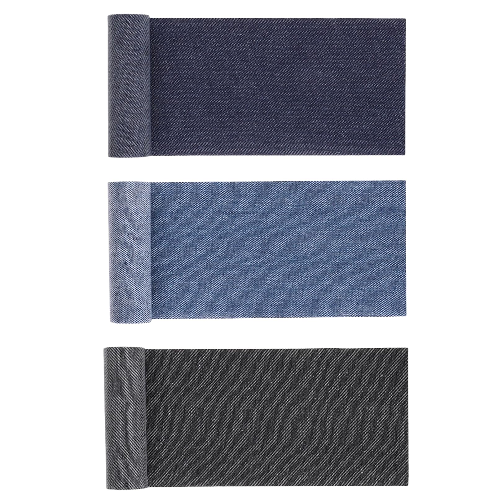 Newaner Strijkpleisters, 6 stuks 12,5 cm x 9,5 cm strijkpatches en 6 stuks ovaal 13 cm x 11 cm, voor het repareren van de binnenkant van kinder- en volwassenenjeans en -kleding