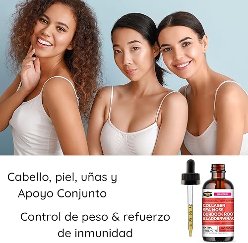 Miniatura 2 de Collagen Mojo Colageno Hidrolizado para Mujeres y Hombres con Musgo Marino, Raíz de Bardana y Bladderwrack. para el Cabello, Piel, Uñas y