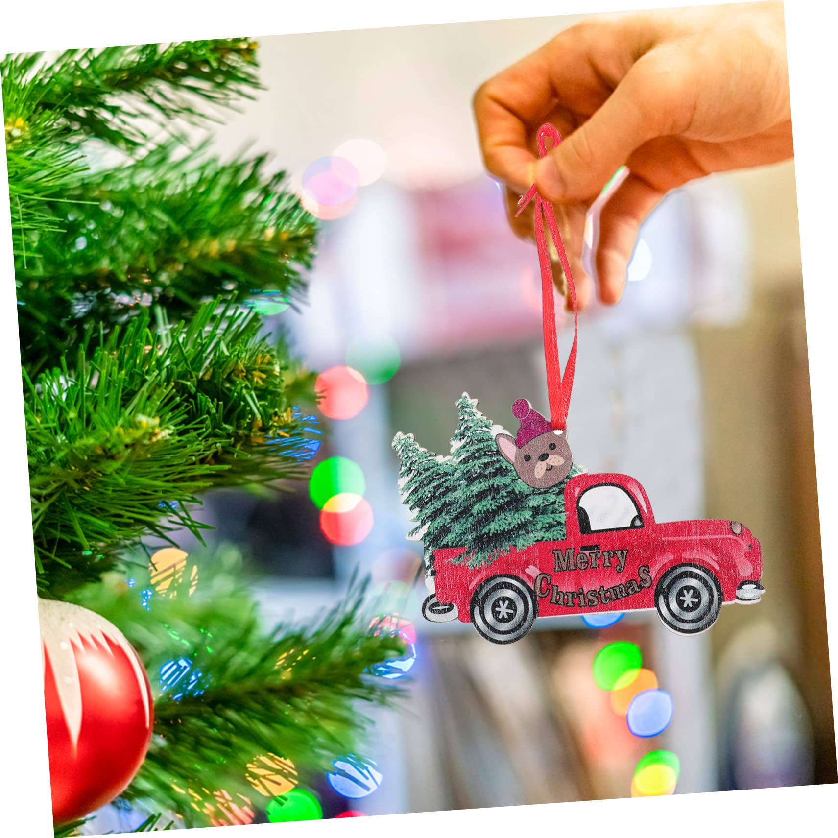 Alipis 18 Piezas Adornos para arboles de Navidad decoración de la Natividad Adornos de Navidad para el hogar Christmas Tree Xmas Tree Adornos navideños para Autos Decoración navideña