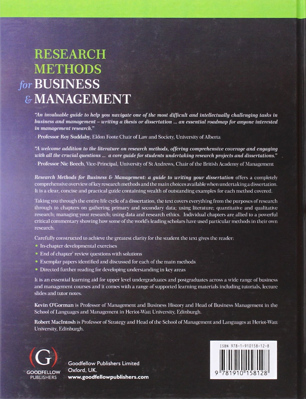 Research Methods for Business and Management: A Guide to Writing Your Dissertation