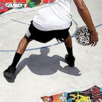 Vista 4 de AND1 Fantom Graffiti Rubber Basketball - Streetball for Indoor and Outdoor Use, Deep Channel Construction and Durability