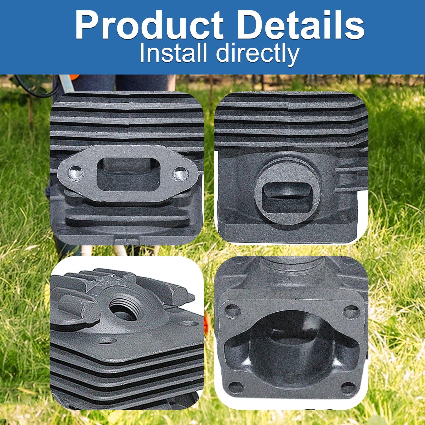 38mm Zylinderkolben Kit Für Stihl FS220 FR220 FS180 FS220K Freischneider Ersetzen Sie 4119 020 1204.
