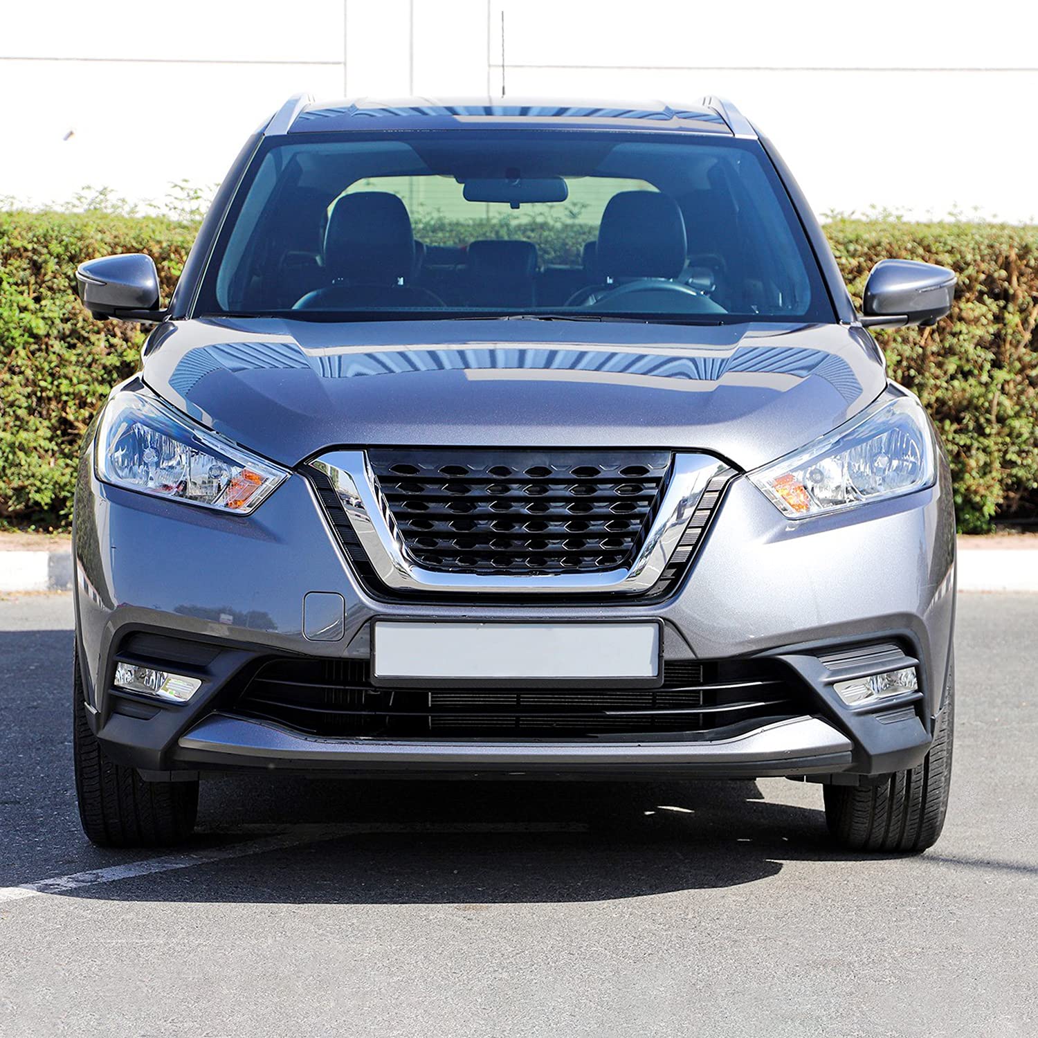 SPEC-D TUNING Chrome Fog Lights + H8 Bulbs + Switch Compatible with 2018-2019 Nissan Kicks, L+R Pair Assembly