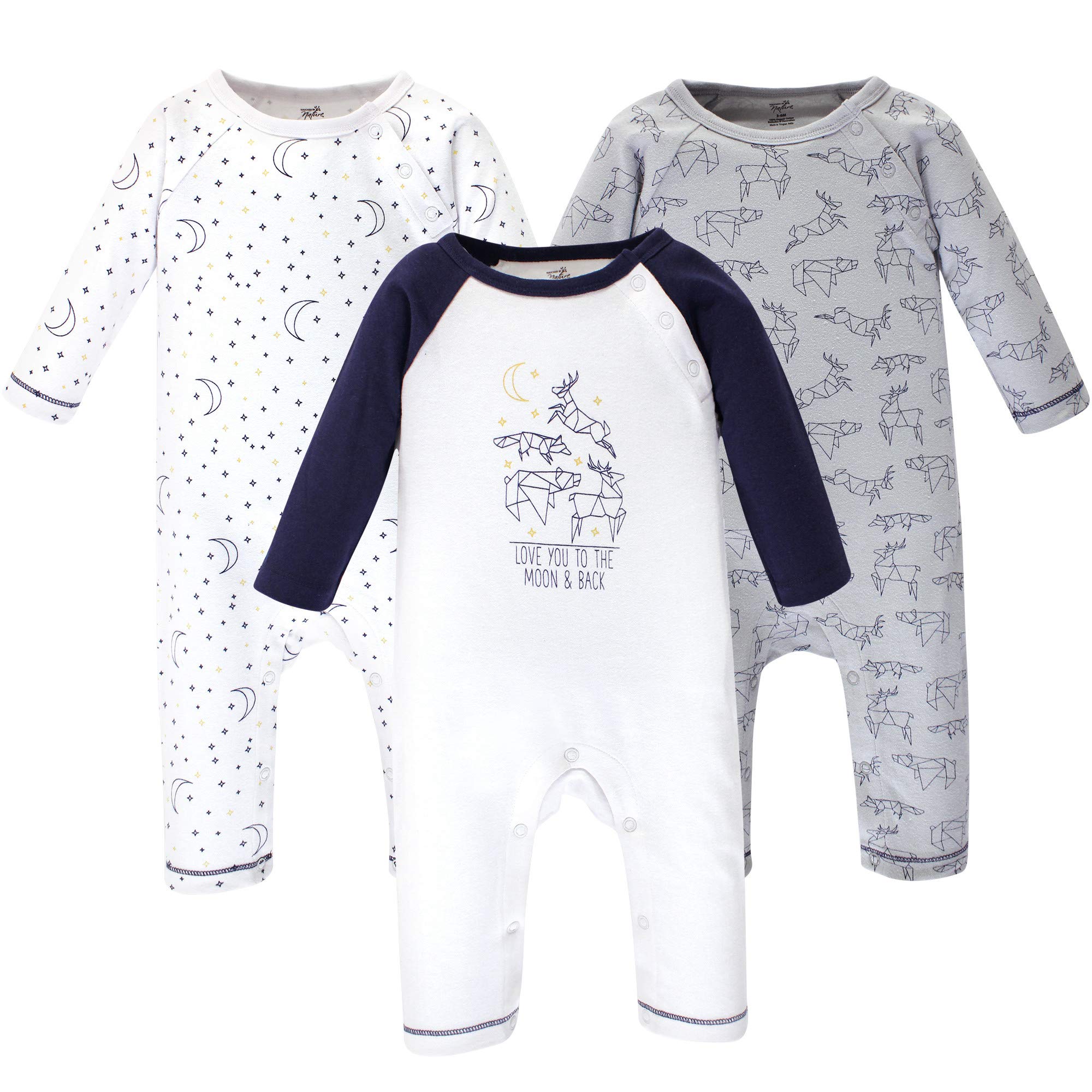 Touched by Nature Baby-Mädchen Anzüge aus Bio-Baumwolle Overall