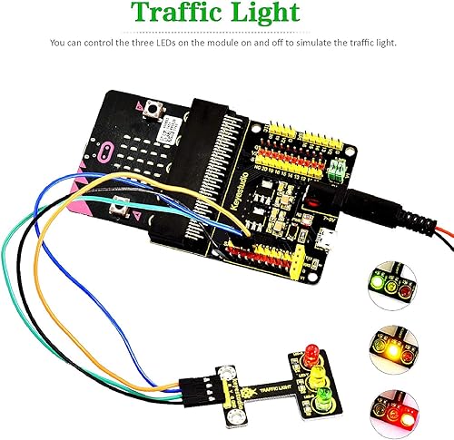 Miniatura 2 de KEYESTUDIO Kit de inicio de 37 sensores en 1 caja para BBC Micro bit con tutorial (sin placa de microbit), compatible con V1.5, V2, kit de sensores