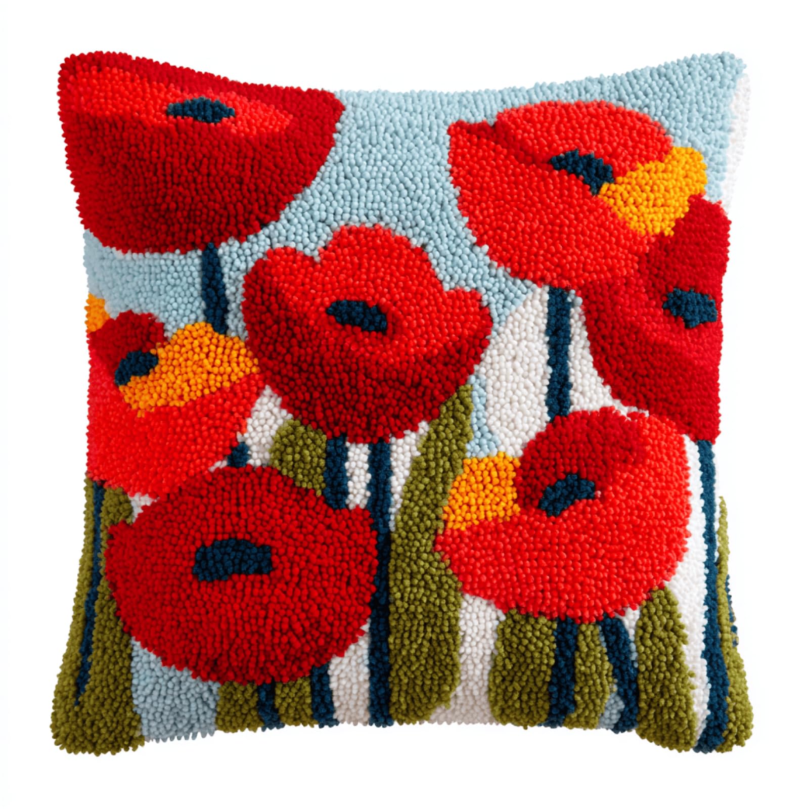 kitphoenix Latch Hook Cushion Kit Gift Set Safflower