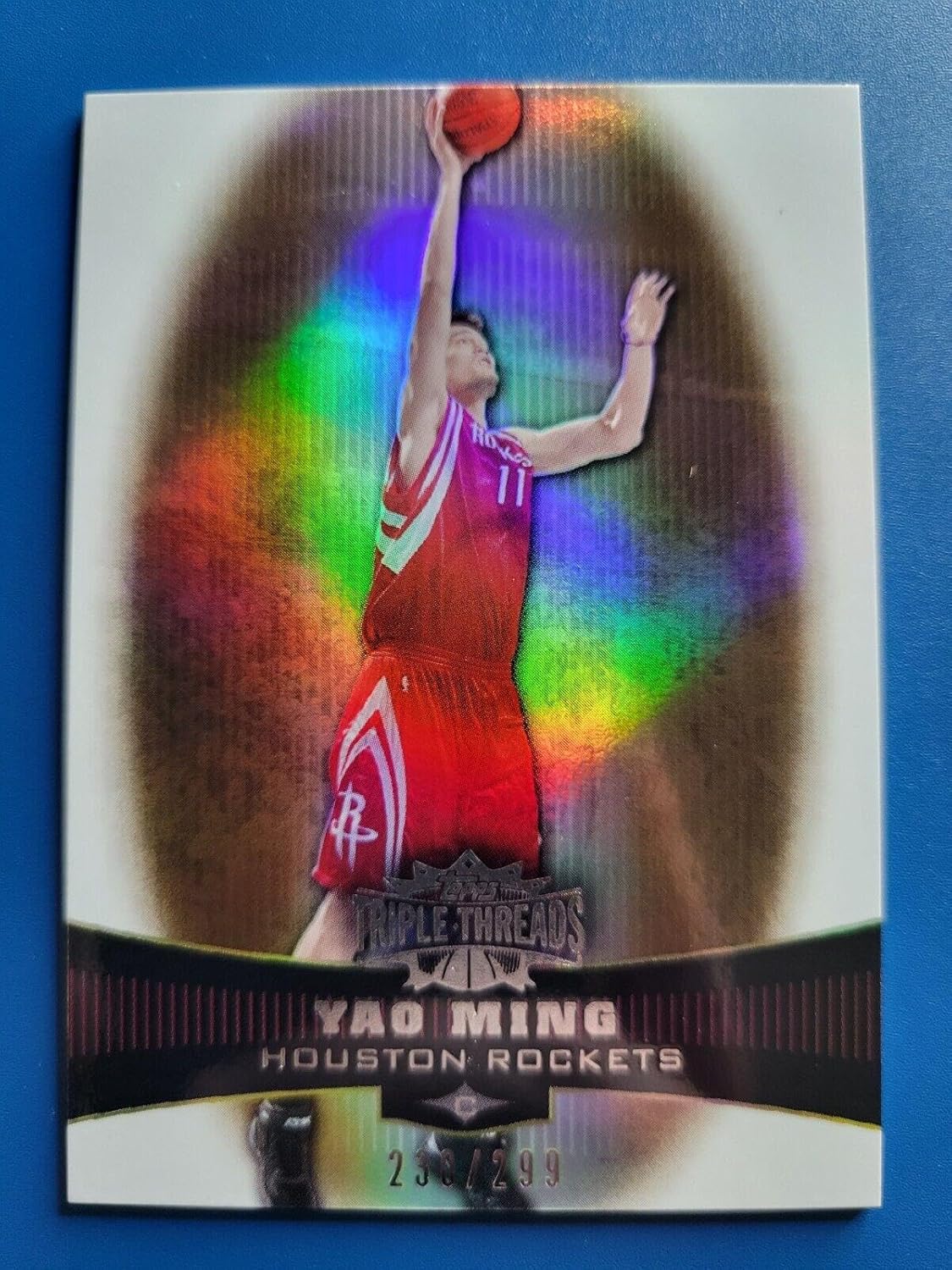 Yao Ming 2006-07 TOPPS TRIPLE THREADS BRONZE #D /299 HOUSTON ROCKETS! - Basketball Cards