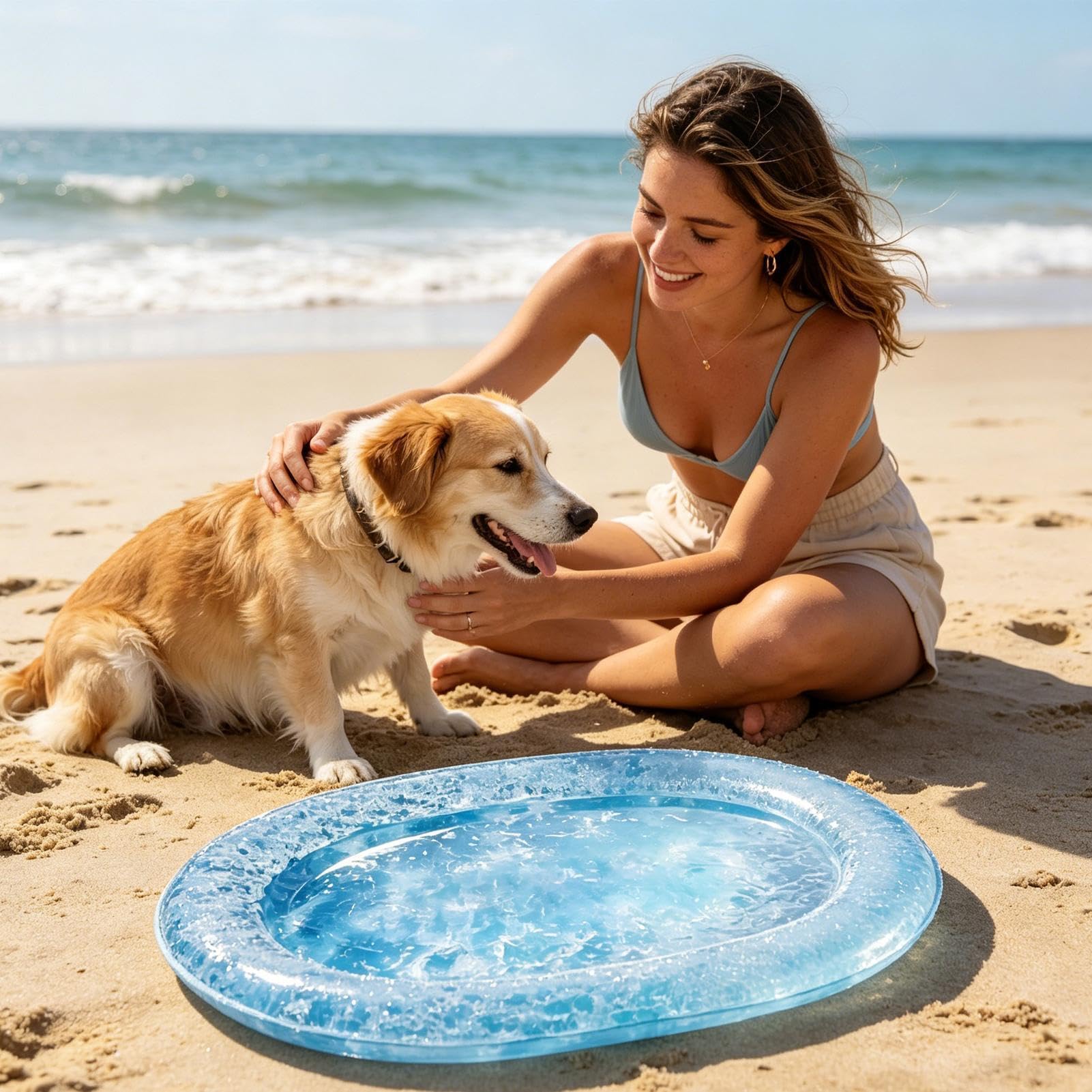 Alfombra Refrescante Canina Colchón de hielo portátil para gatos | Almohadilla refrescante resistente al agua perros Para Verano Caliente Interior Exterior Balcón Playa Viaje Jaula