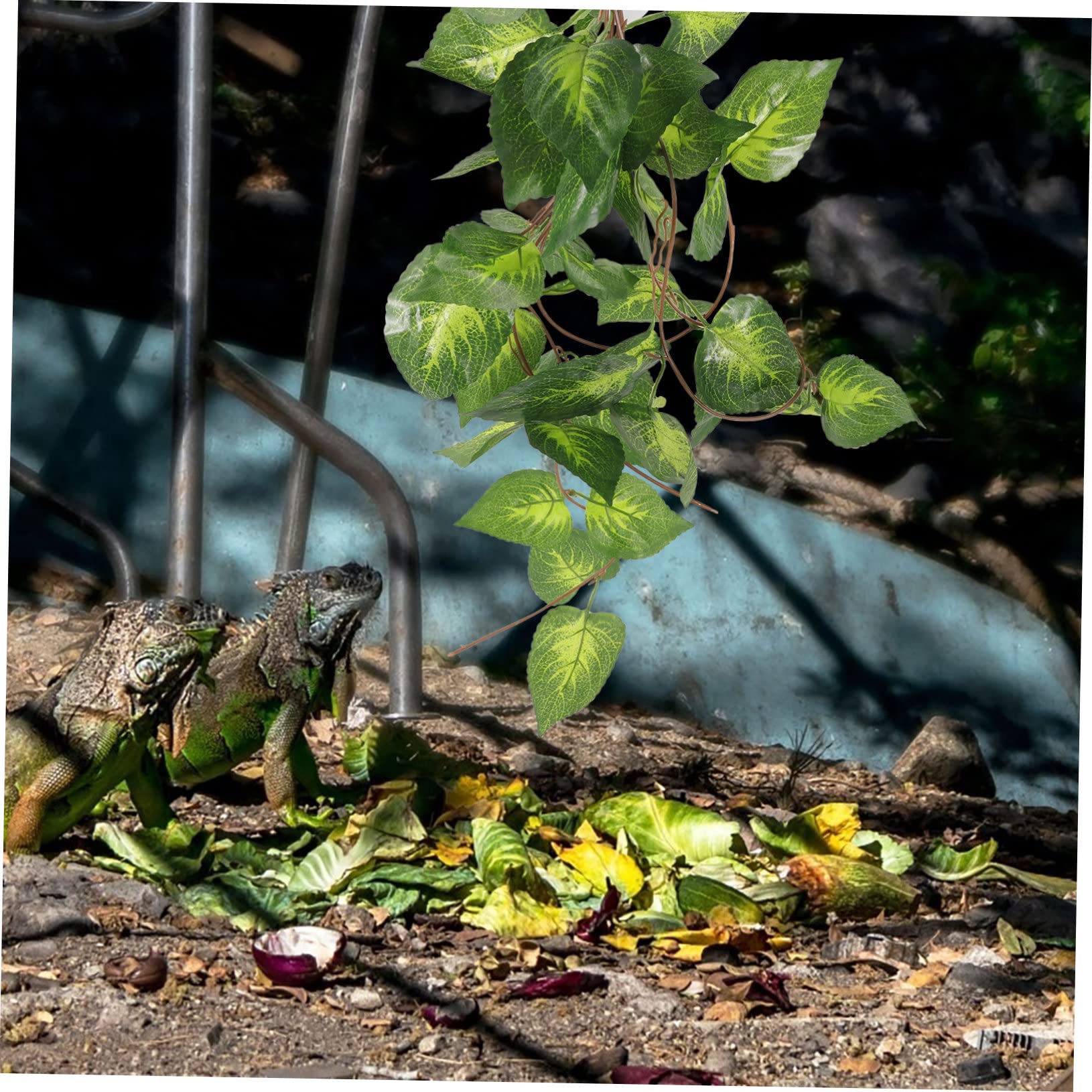 Supvox 5stücke Künstliche Terrarium Pflanze Für Reptilien Lebensnahe Dekoration Für Terrarien Aquarien Und Wohnräume Plastikpflanze Mit Lebendigen Farben Für Eidechsen Schlangen Und