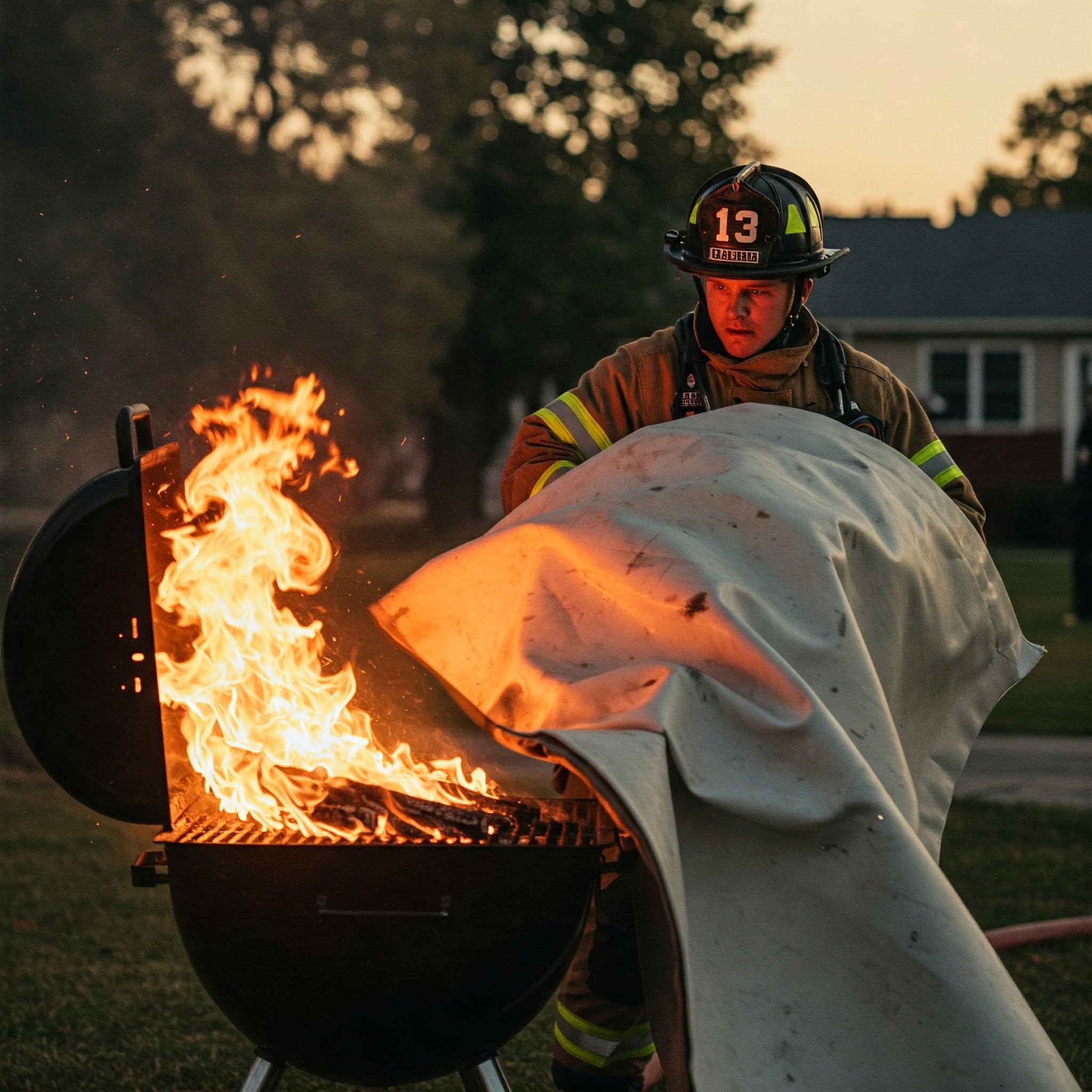 Leberna 5 x Feuerschutzdecke | Fiberglas-Feuerlöschdecken Notfall für Menschen schwer entflammbar feuerfest Überlebenssicherheit Küche, Kamin, Auto, Büro, Lager, 5 Stück (39,3 x 99,8 cm)