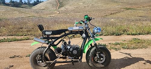 Miniatura 9 de JMCHstore Cilindro de tanque de gasolina de acero inoxidable de 4 x 11 pulgadas para Coleman Baja Montser Mega Moto Predator Hemi non 212 Motor,