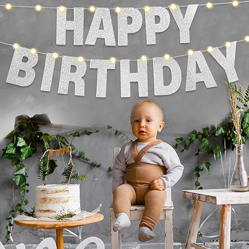 Miniatura 5 de Kit de 112 pancartas personalizables con purpurina para bricolaje, incluye 107 letras y números, 3 cuerdas y 2 letras de luz, decoración