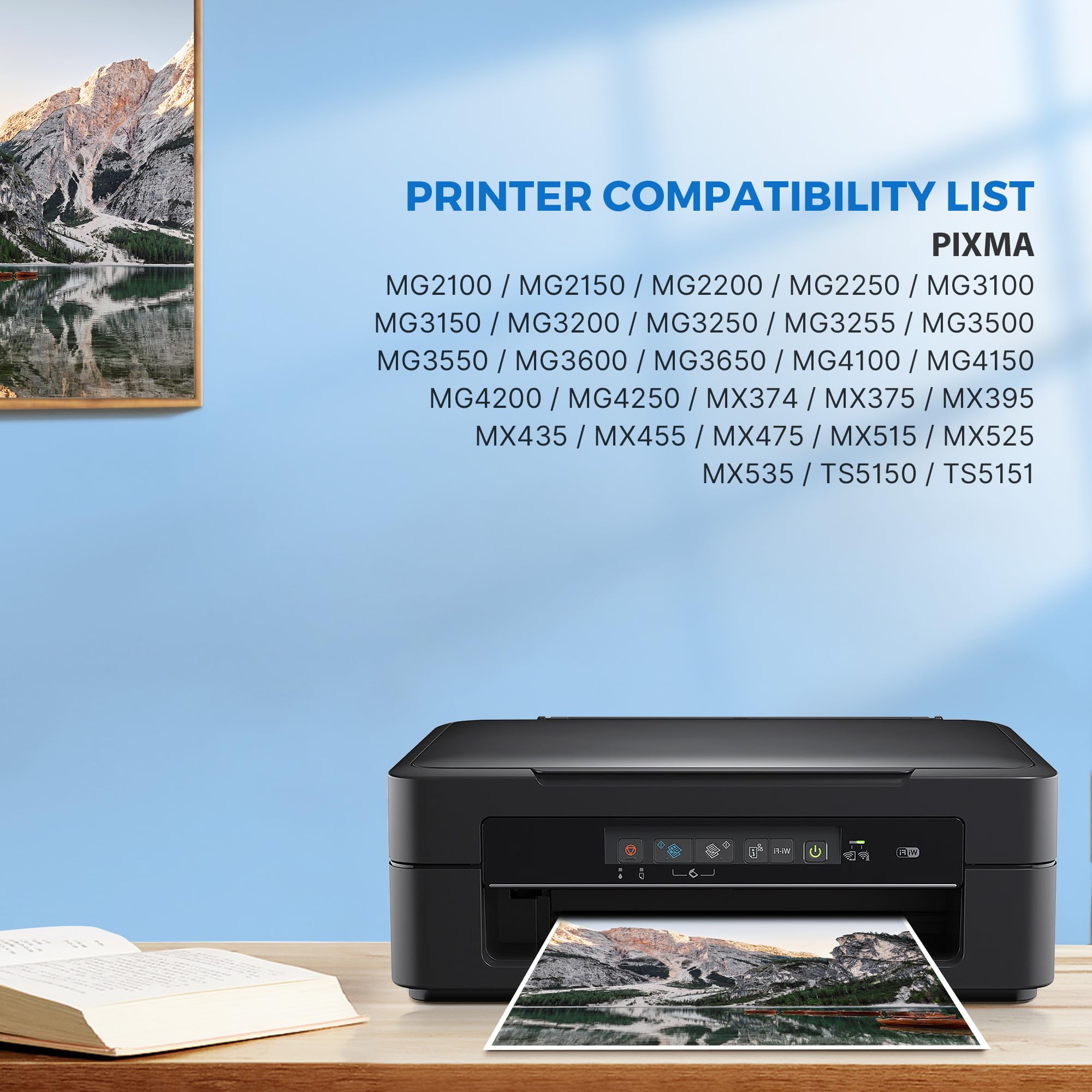 Redsee 540XL 541XL Ink Cartridges Twin Pack Replacement for Canon 540 and 541 Ink Cartridges PG-540XL Black and CL-541XL Colour for Canon Pixma TS5150 TS5151 TS5100 MG3600 MG3650S MG3250 (2 Pack) - 3