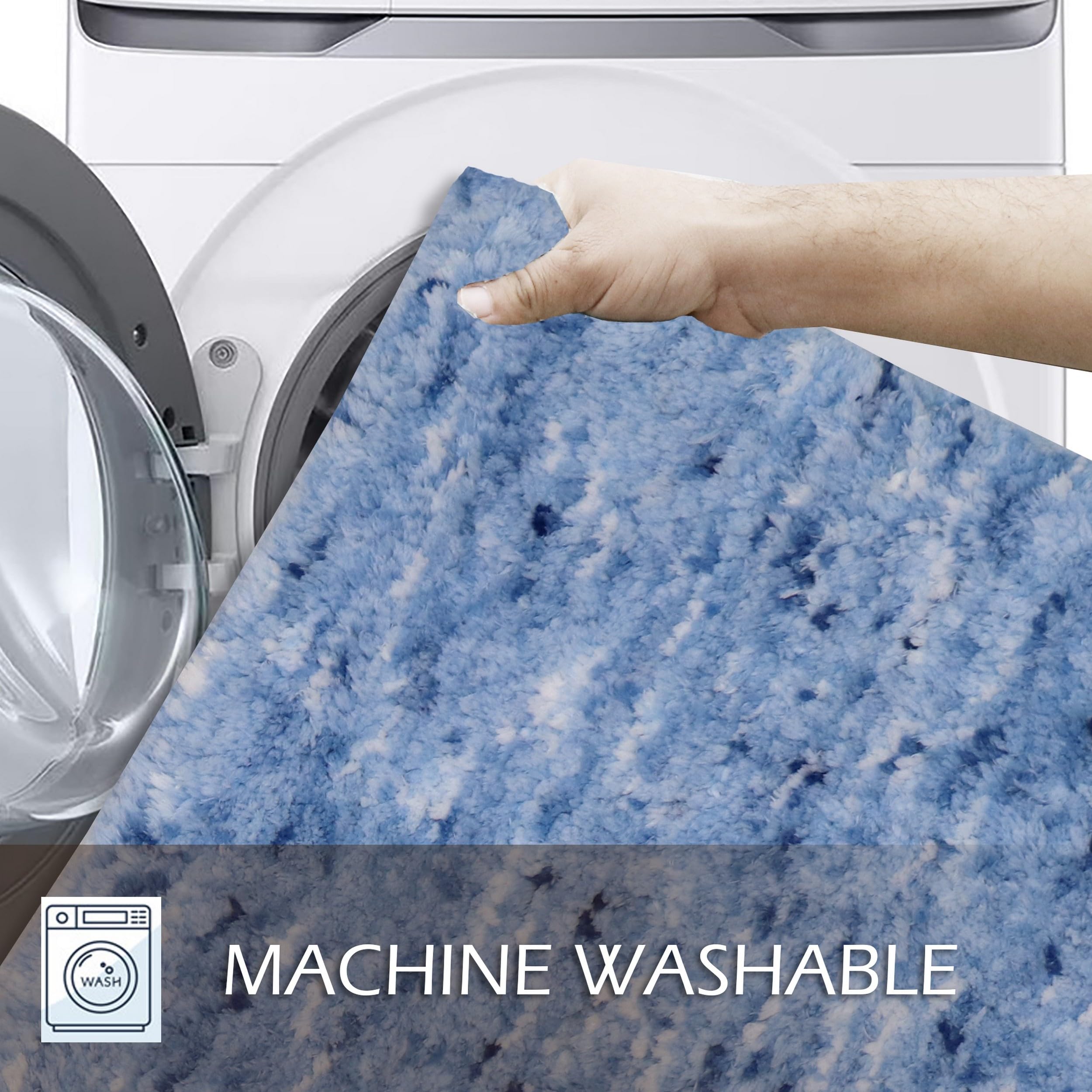Soft Microfiber Toilet Lid Cover - 18x18 Inch, Non-Slip Backing, Fits Most Toilets, Machine Washable, Turquoise