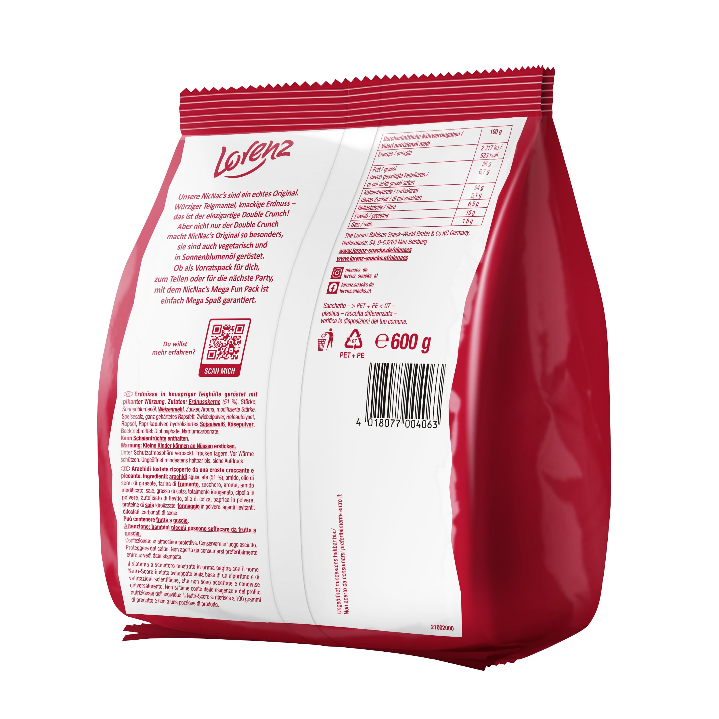 LORENZ | NicNac's Original | 6 x 600g | vegetarisch