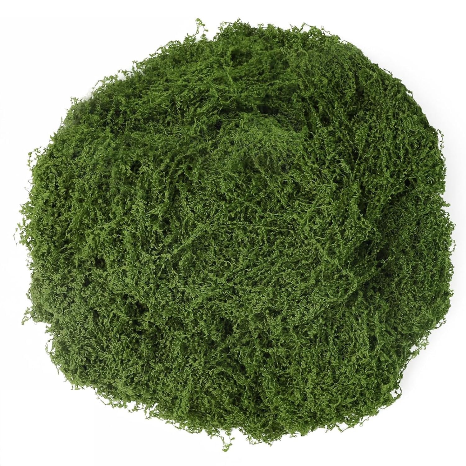 DIWAL Moss for Crafts, Dark Green Artificial Moss for Indoor Plants, Decorative Light Artificial Fake Moss for Fairy Garden Decor, Wedding Centerpieces, Floral DIY Projects(50g)