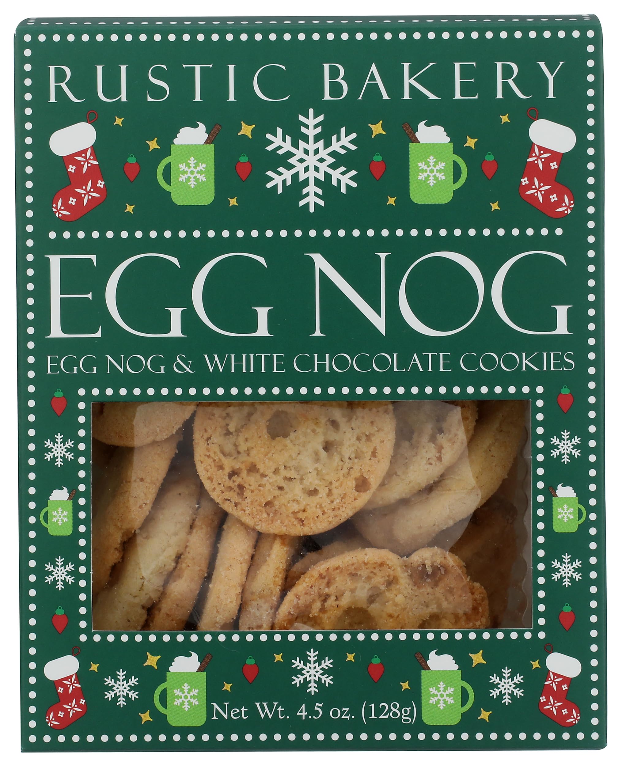 RUSTIC BAKERY Egg Nog Cookies, 4.5 OZ
