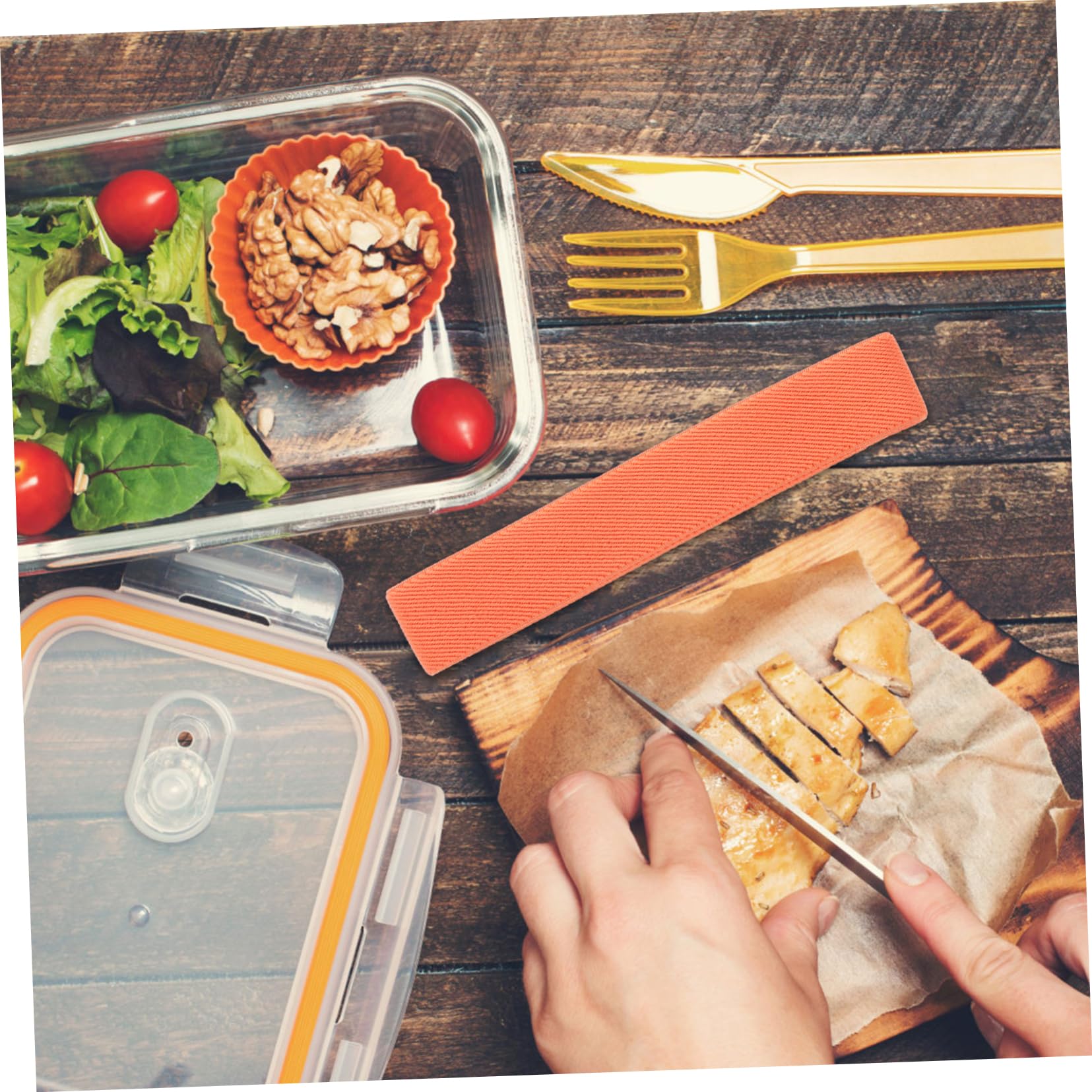 AUTSUPPL 4pcs Bento Lunch Box Elastic Bands Nylon Straps and Deform-Resistant Fixing Straps for Secure