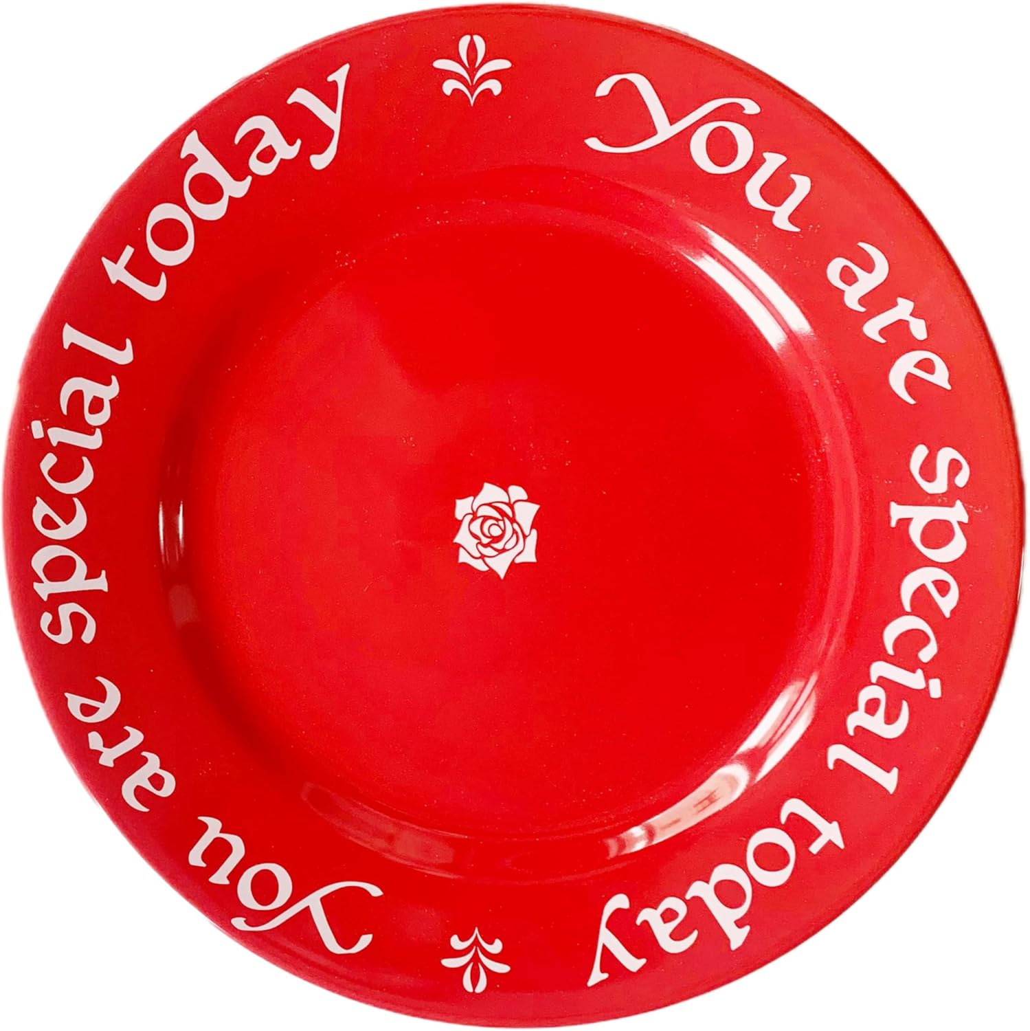 You Are Special Today Red Plate – 10.63-Inch Ceramic Celebration Plate for Birthdays, Weddings, Anniversaries, Baby Showers, Graduations, and Life’s Milestones – Classic Red Keepsake Dish