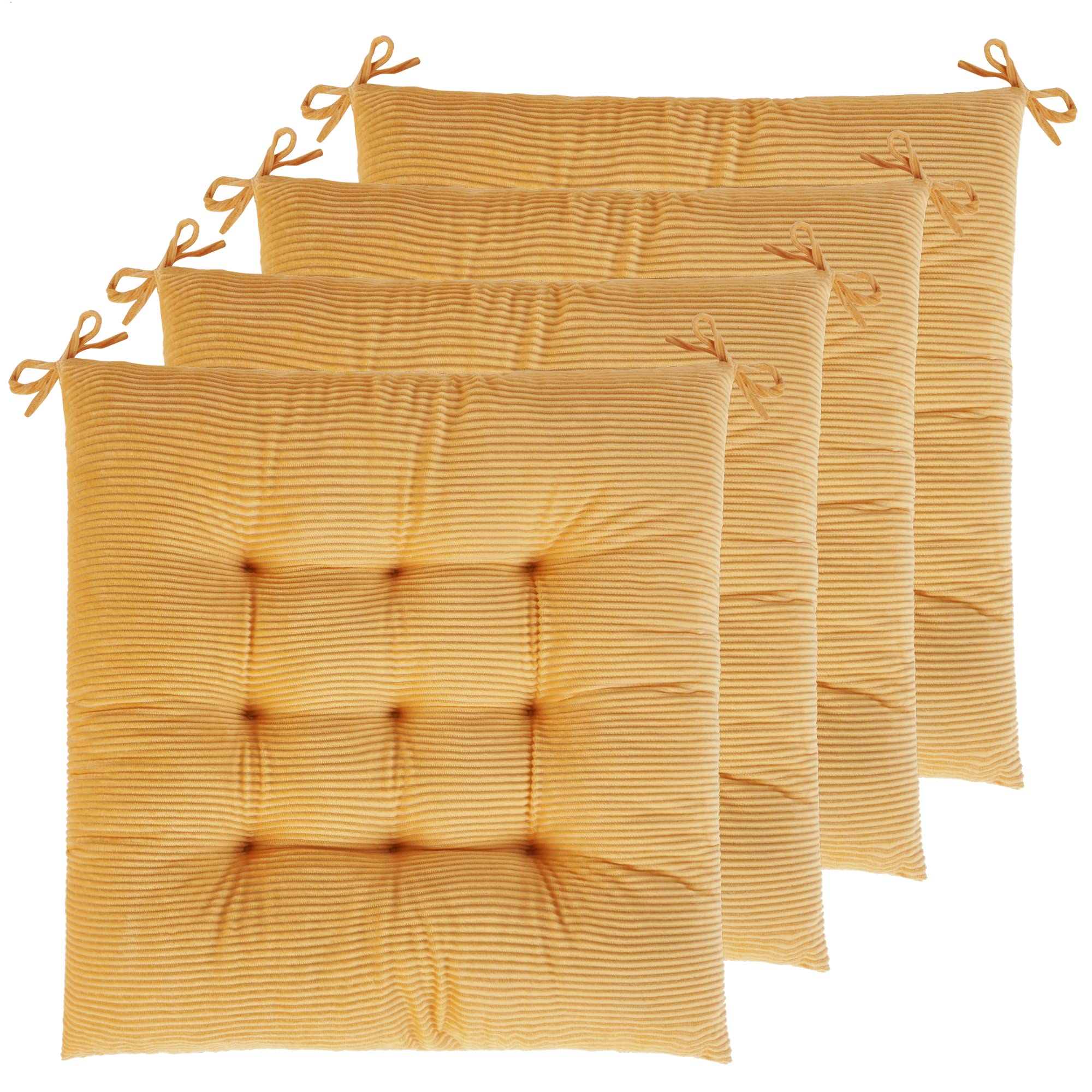 ELFJOY 4 Pack Chair Cushions for Dining Kitchen Chairs 18 Inches Seat