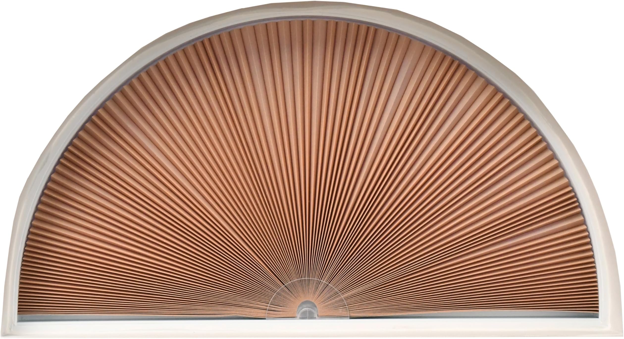 Redi Shade No Tools Original Arch Light Filtering Cellular Fabric Shade Natural, 72" W x 36" H