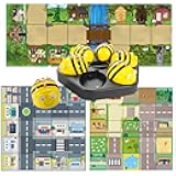 Cultivate Minds in Programming with 6 Bee-Bots Floor Robot, 3 Floor Activity Mats and Free Dlocking Station with USB Cable - New See & Say Version