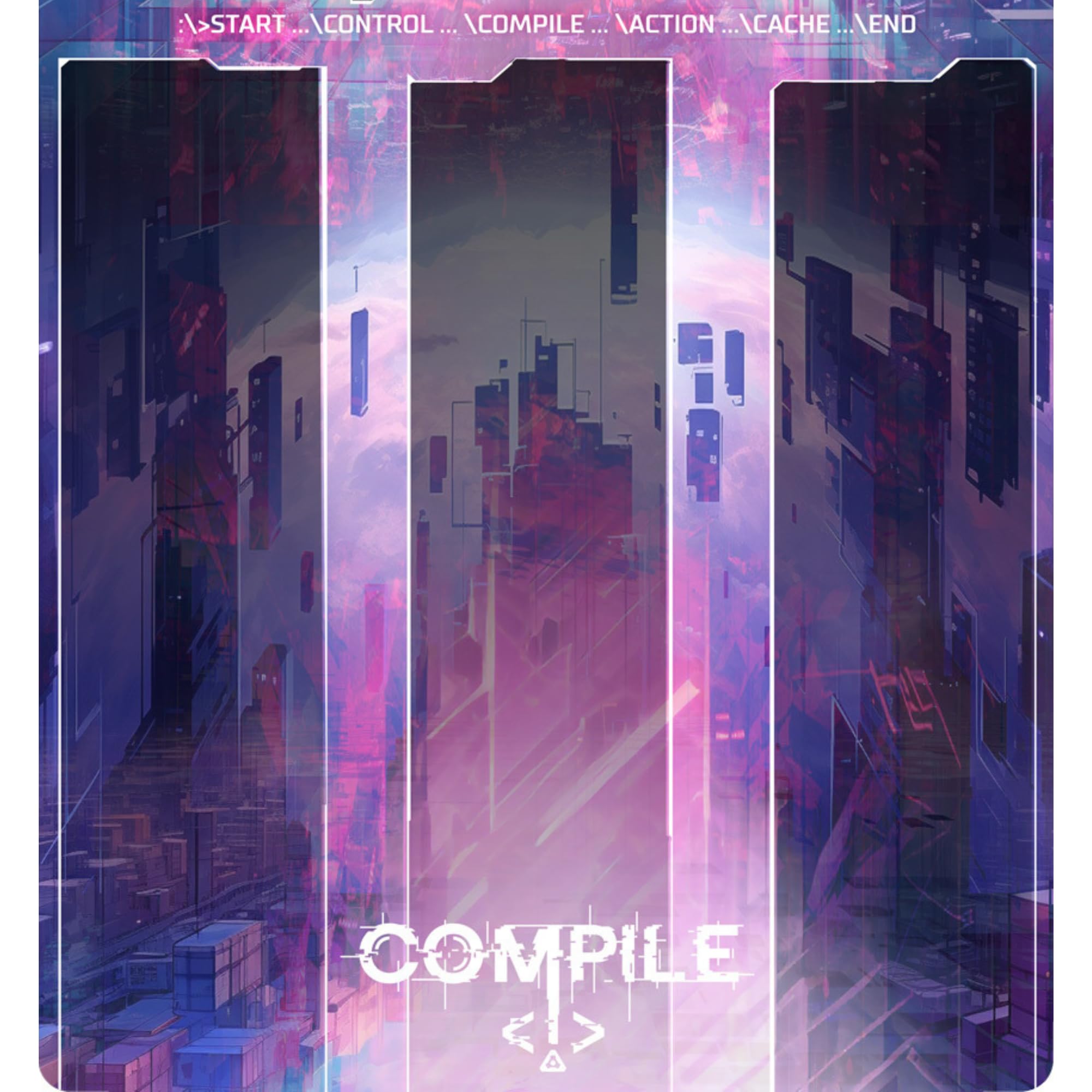 Greater Than Games: Compile: Playmat – Vinyl-Neopren-Spielmatte zum Organisieren von Karten, Gebietskontrolle, Strategie-Kartenspiel-Zubehör, Maße: 27,9 x 74,9 cm