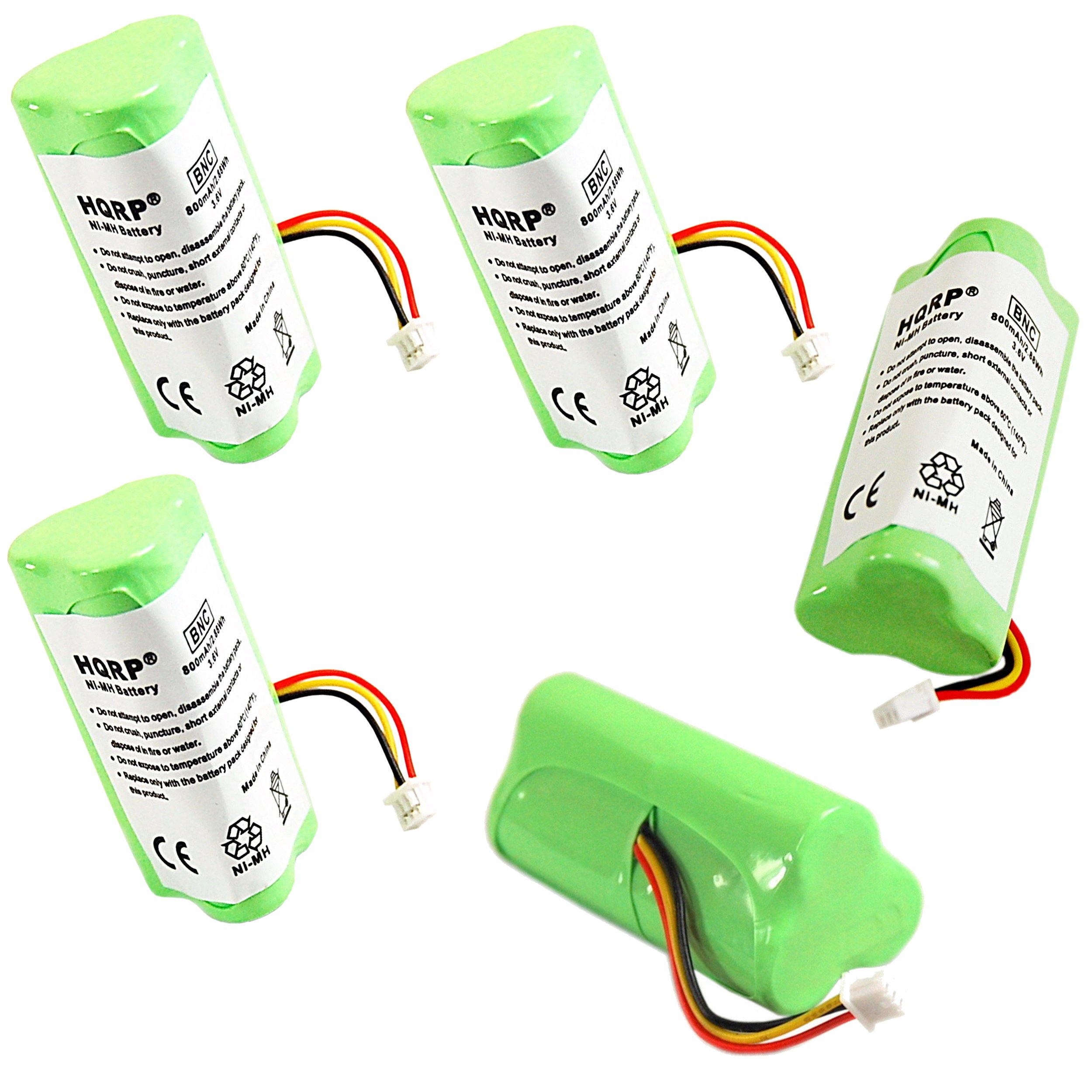 HQRPK35466 Cordless Bar Code Scanner Battery for Motorola Symbol LI4278 DS6878 82-67705-01 BTRY-LS42RAAOE-01 and HQRP Coaster - Pack of 5