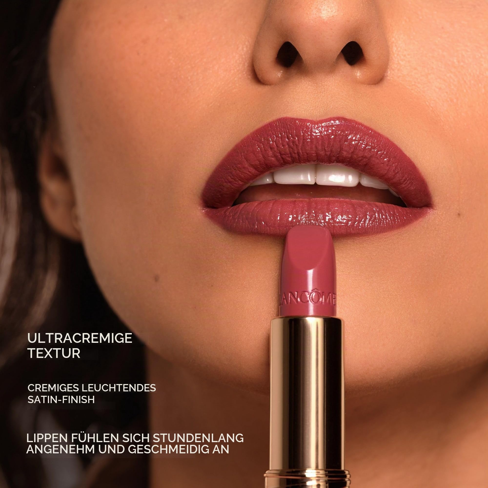 Lancôme L'Absolu Rouge Cream Lippenstift 07 Bouquet-Nocturne, feuchtigkeitsspendende Formel, für geschmeidige Lippen, kombinierbar mit Lip Liner und Lipgloss, 4,5g