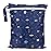 Bumkins Waterproof Wet Dry Bag for Baby, Travel, Swim Suit, Cloth Diapers, Pump Parts, Pool, Beach, Gym Clothes, Toiletry, Hook to Stroller, Daycare, Zipper Reusable Wetdry Packing Pouch, Evil Eye